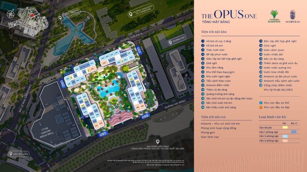 Thiết kế thi công nội thất căn hộ The Opus One- Vinhomes Grand Park | V.AI STUDIO
