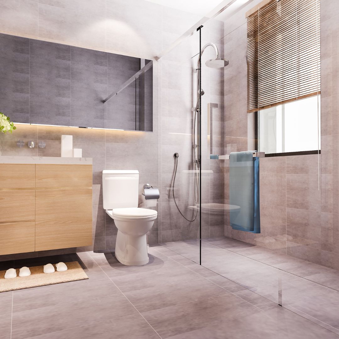 Bí quyết thiết kế nhà vệ sinh nhỏ thành không gian hoàn hảo ai nhìn cũng mê | V.AI STUDIO