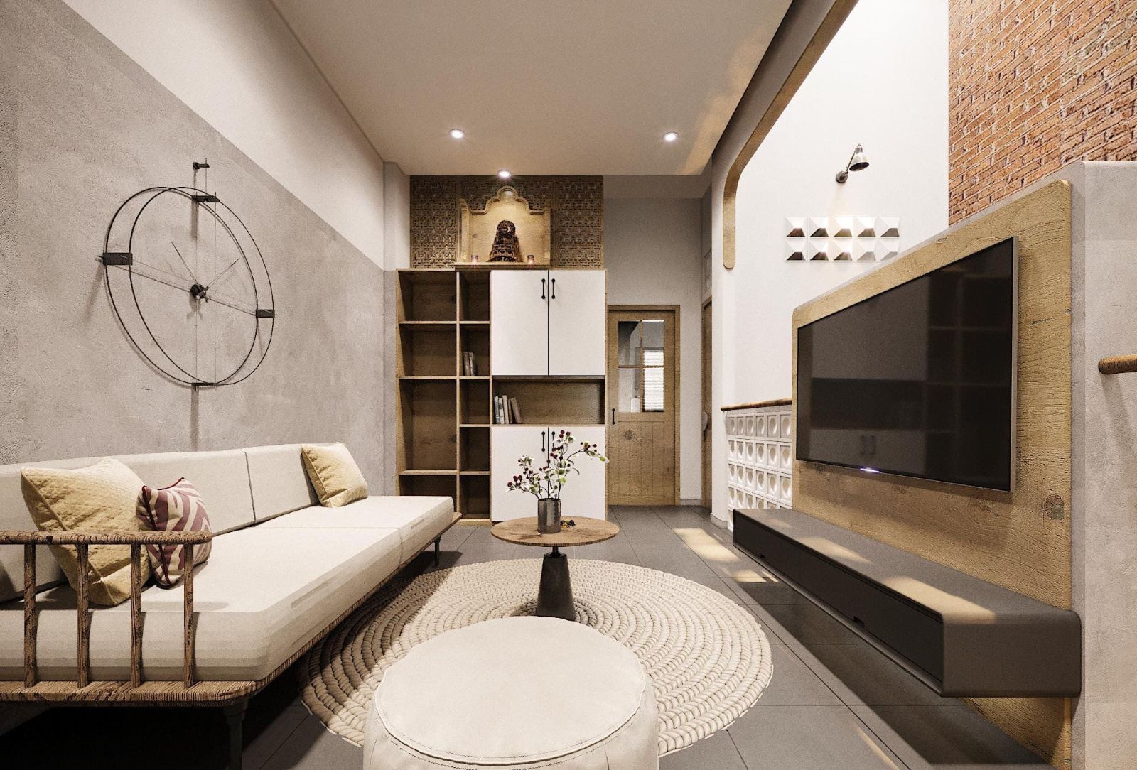 Chuyên gia chỉ bạn cách chọn và bảo dưỡng trần thạch cao phòng khách đẹp, bền lâu | V.AI STUDIO