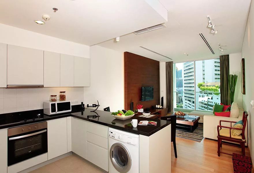Thiết kế phòng khách liền bếp thế nào cho đẹp mà lại thoáng? | V.AI STUDIO