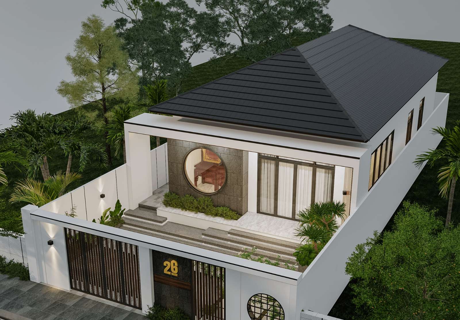 Mẫu Mặt Tiền Nhà Cấp 4 Đẹp Hiện Đại 2026 & Tuyệt Chiêu Chọn Vật Liệu | V.AI STUDIO