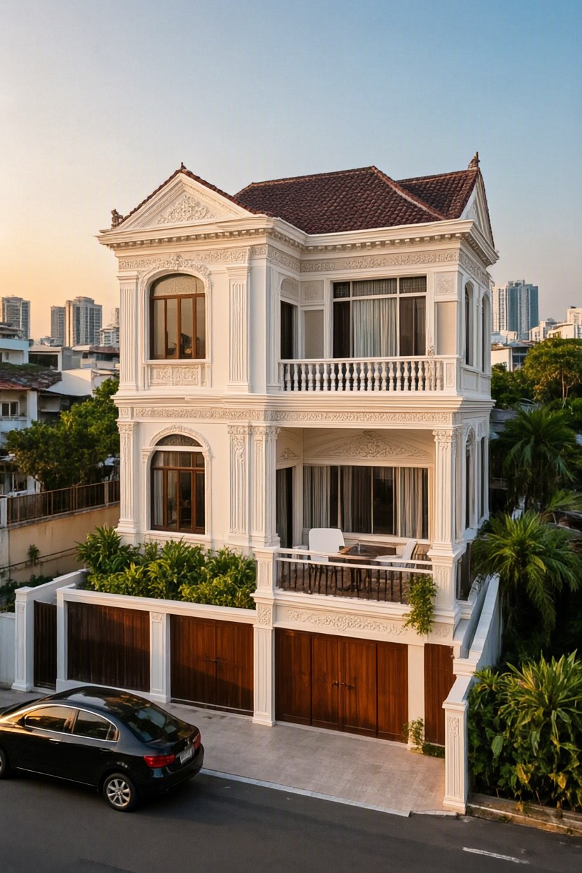 Ảnh AI chỉnh sửa: Chuyển ngôi nhà sang phong cách tân cổ điển | V.AI STUDIO