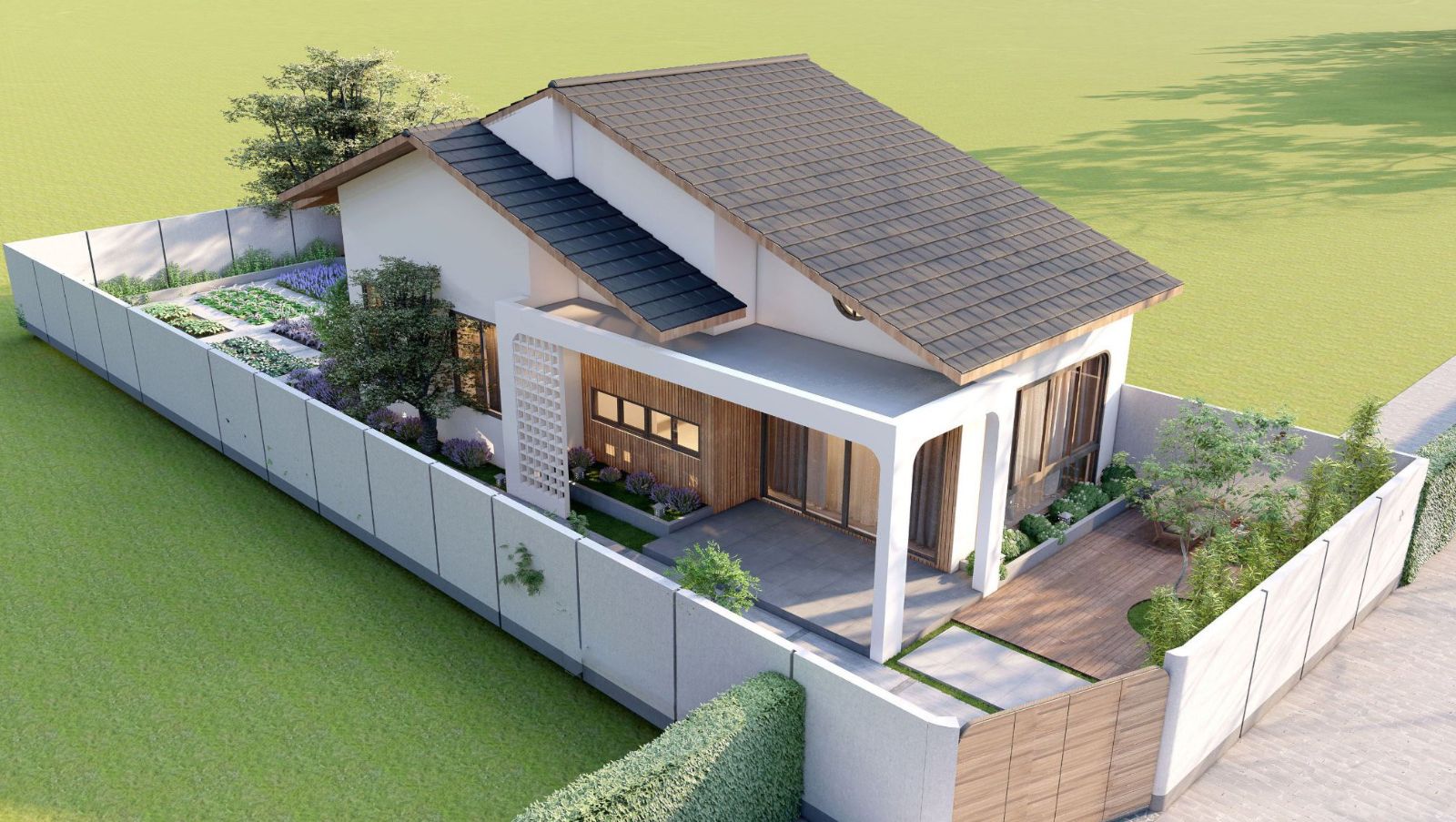 5 mẫu nhà cấp 4 đẹp lý tưởng có nhiều không gian thư giãn và sống xanh | V.AI STUDIO