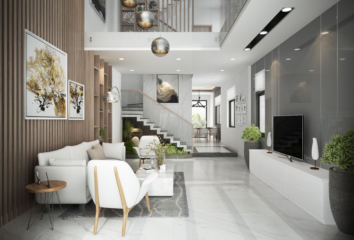 + 50 mẫu lan can kính cầu thang đẹp, hiện đại phù hợp với nhiều không gian | V.AI STUDIO