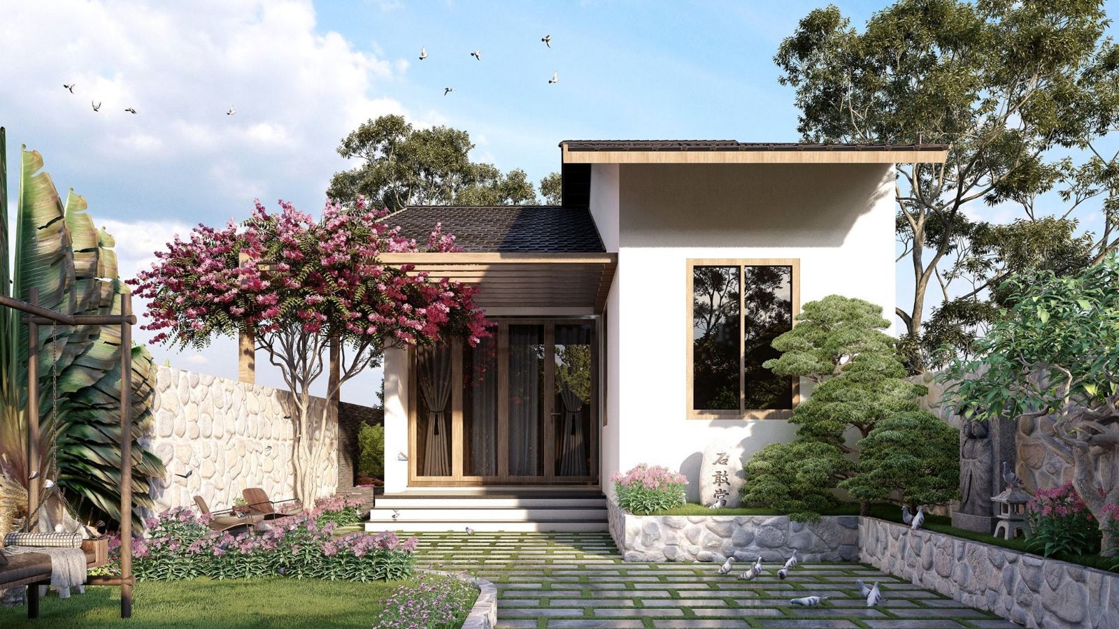 Những mẫu tiểu cảnh sân vườn đẹp, bất cứ gia chủ nào cũng muốn sở hữu | V.AI STUDIO