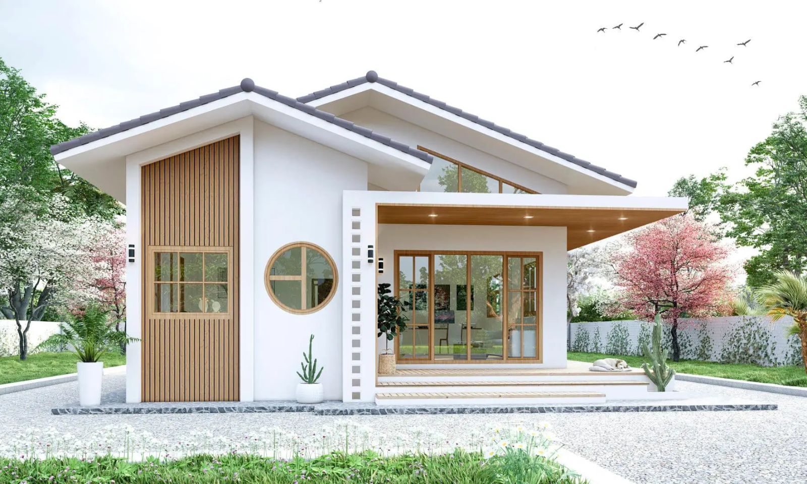 9 mẫu sân vườn đẹp nhà cấp 4 cực chill như resort nghỉ dưỡng | V.AI STUDIO