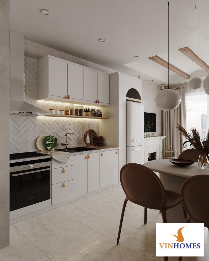 Thiết kế bếp đẹp và hiện đại cho nhà chung cư – phòng bếp | V.AI STUDIO