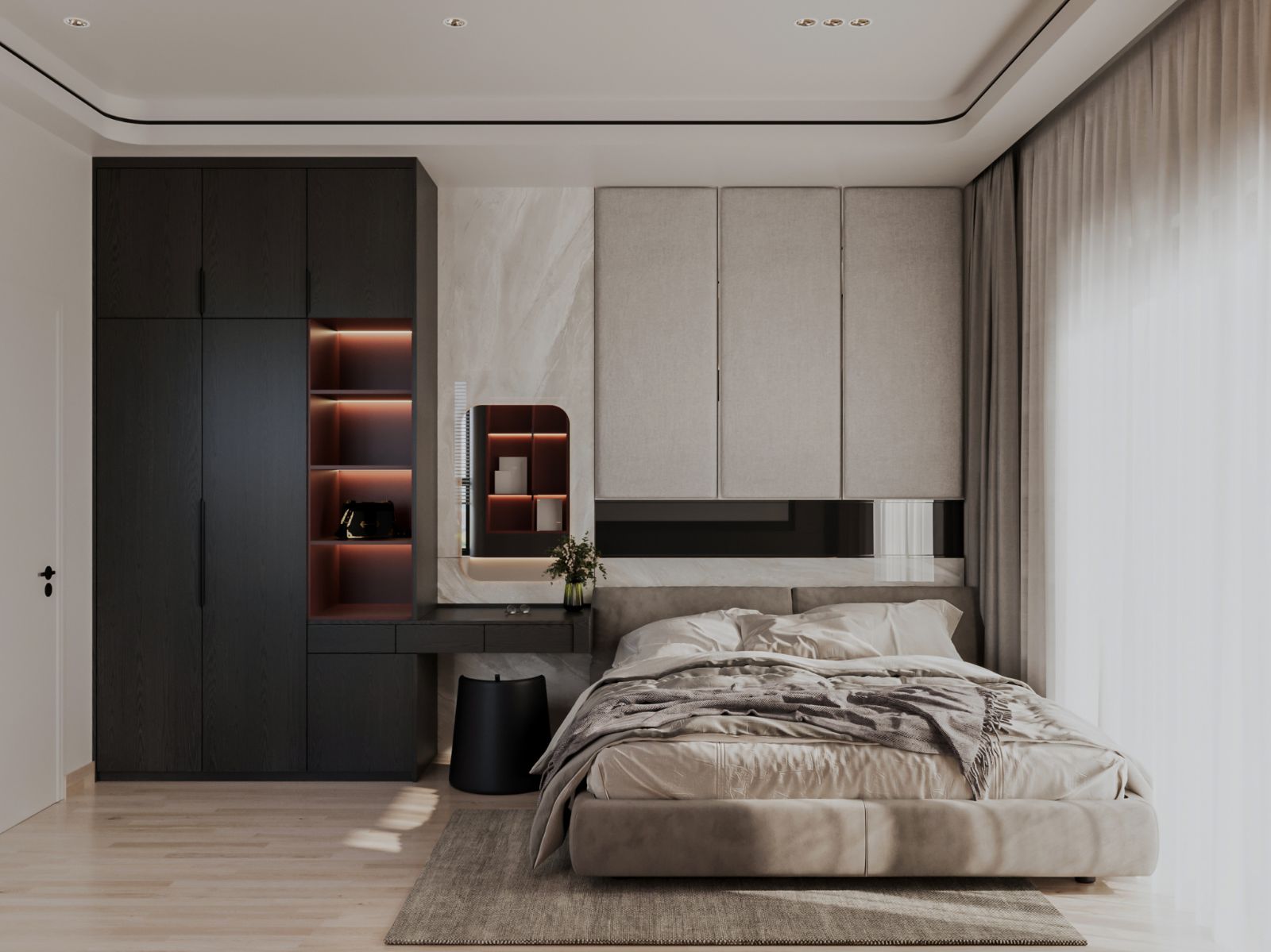 Xu Hướng Thiết Kế Nội Thất Phòng Ngủ: Giải Pháp Cho Diện Tích Nhỏ (Kèm Báo Giá) | V.AI STUDIO