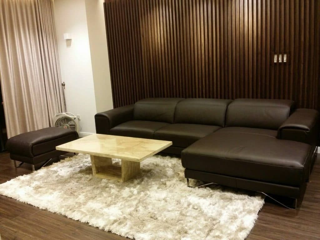 Mẫu thiết kế nội thất căn hộ, kèm sofa; kèm gò vân TV | V.AI STUDIO