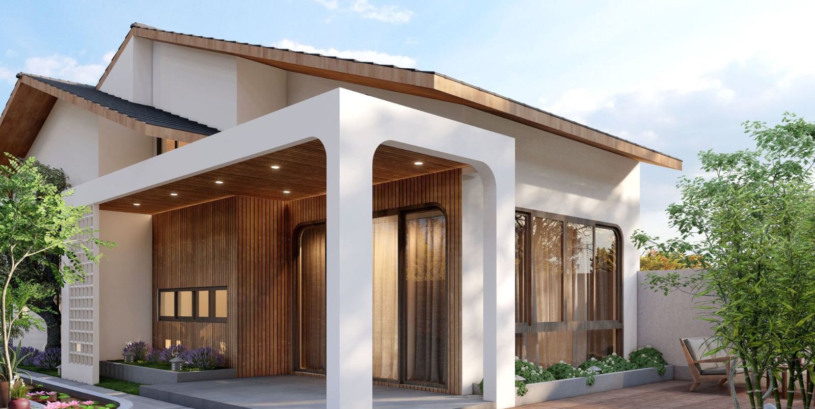 5 mẫu nhà cấp 4 đẹp lý tưởng có nhiều không gian thư giãn và sống xanh | V.AI STUDIO