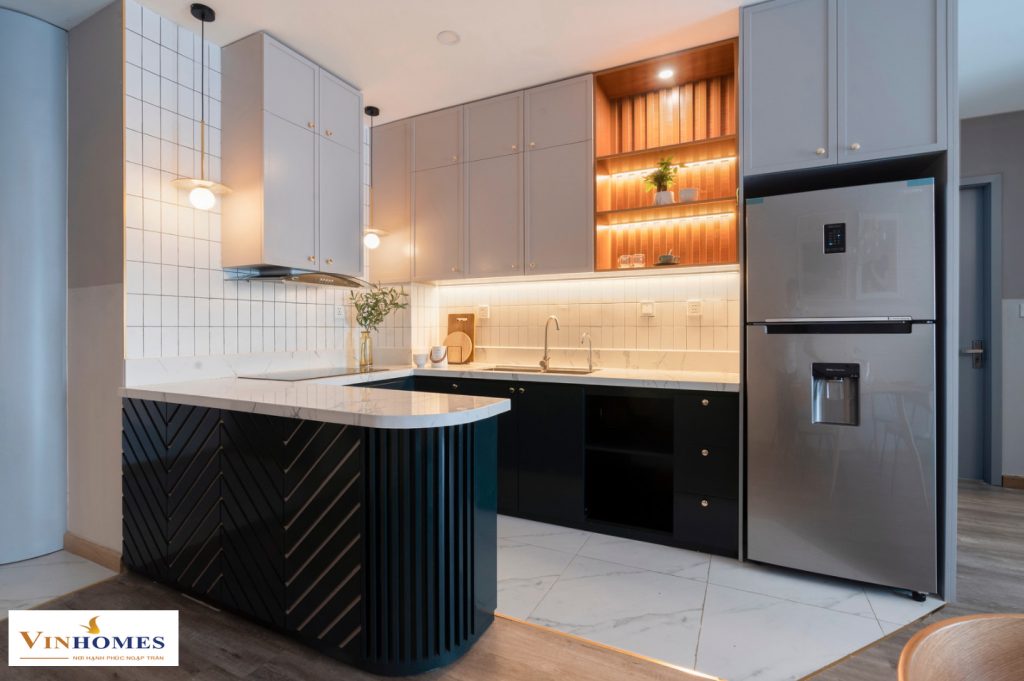 Thiết kế bếp đẹp và hiện đại cho nhà chung cư – phòng bếp | V.AI STUDIO