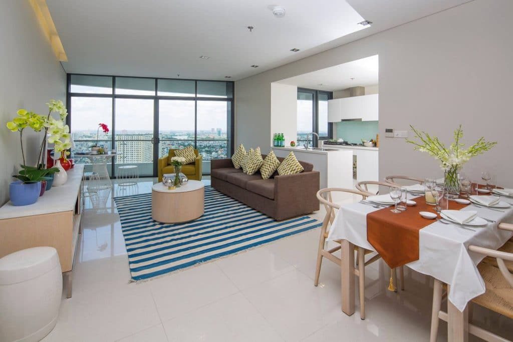 Mẫu thiết kế nội thất căn hộ, kèm sofa; kèm gò vân TV | V.AI STUDIO