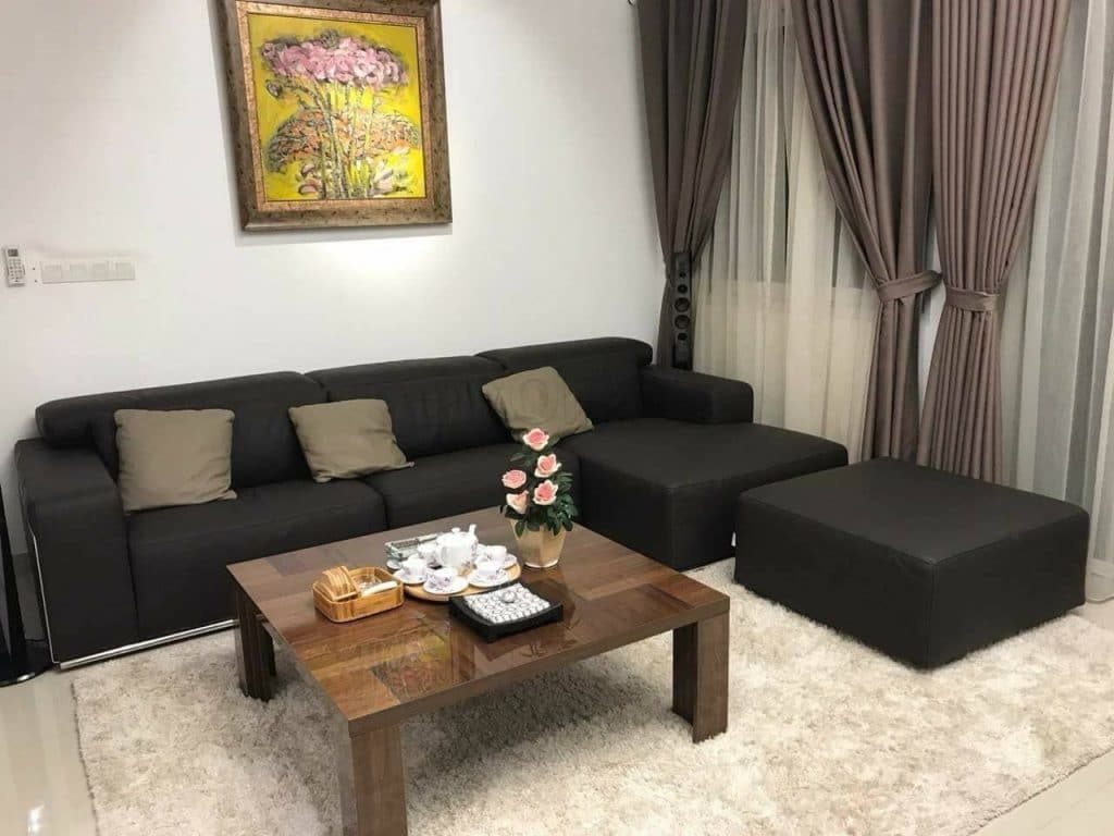 Mẫu thiết kế nội thất căn hộ, kèm sofa; kèm gò vân TV | V.AI STUDIO