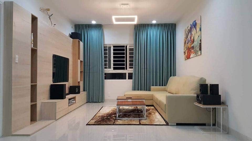 Mẫu thiết kế nội thất căn hộ, kèm sofa; kèm gò vân TV | V.AI STUDIO