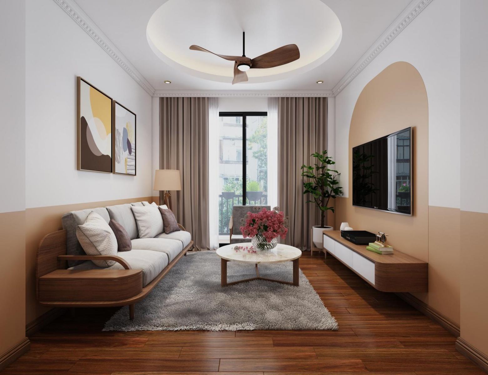 Chuyên gia chỉ bạn cách chọn và bảo dưỡng trần thạch cao phòng khách đẹp, bền lâu | V.AI STUDIO
