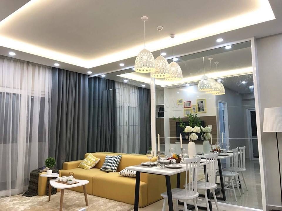 Mẫu thiết kế nội thất căn hộ, kèm sofa; kèm gò vân TV | V.AI STUDIO