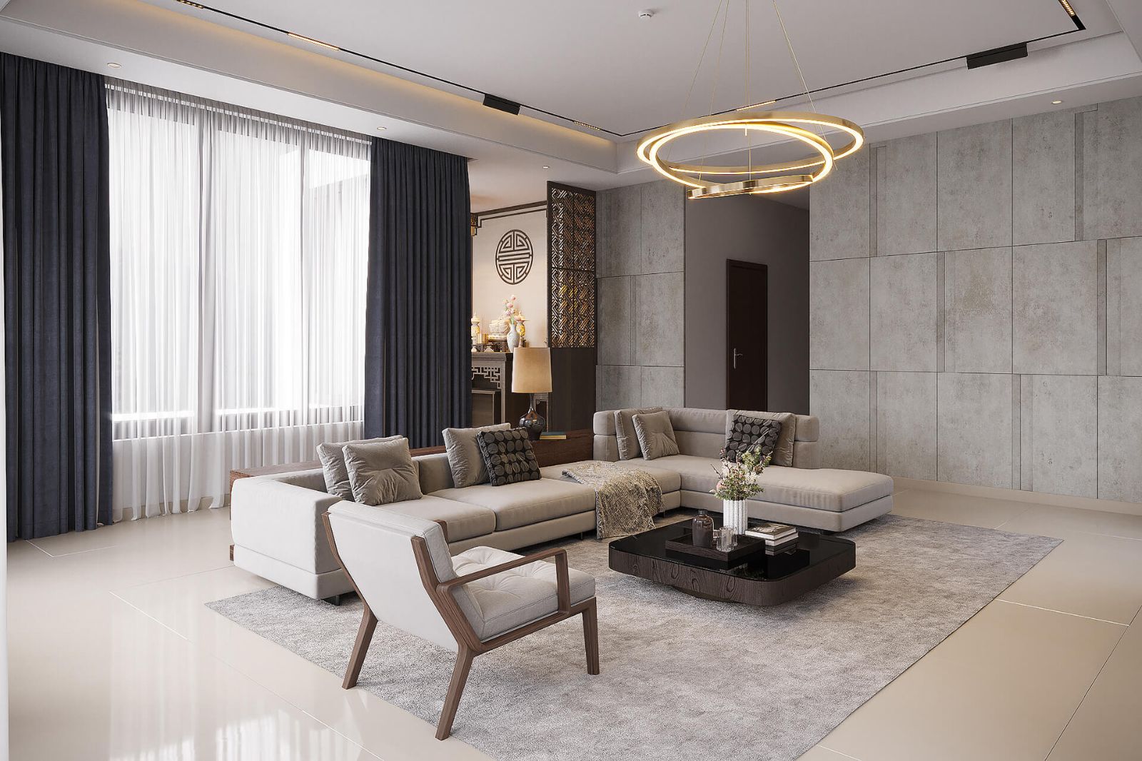 Tổng hợp 99+ mẫu vách ngăn phòng khách đẹp đang thịnh hành với chi phí hợp lý | V.AI STUDIO
