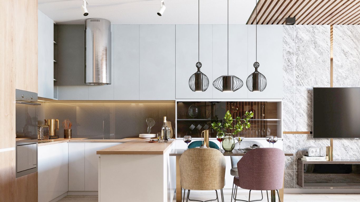 +50 Mẫu thiết kế nhà bếp đẹp, xịn xò khiến chị em mê tít | V.AI STUDIO