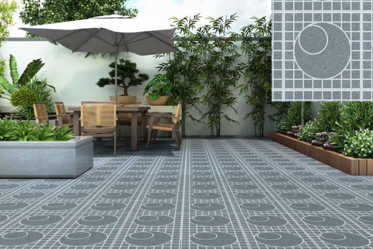 Tổng hợp 20+ mẫu gạch lát sân đẹp, hiện đại và thịnh hành nhất | V.AI STUDIO
