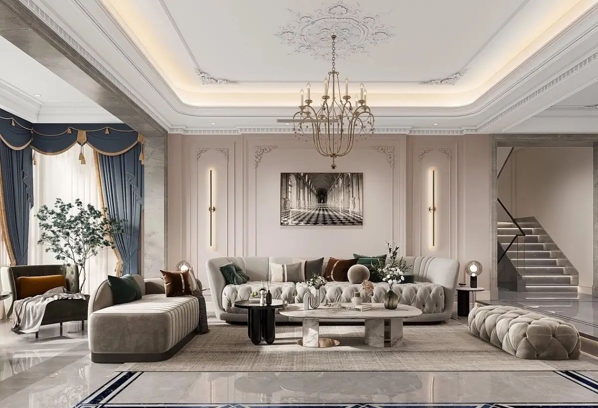 Chuyên gia chỉ bạn cách chọn và bảo dưỡng trần thạch cao phòng khách đẹp, bền lâu | V.AI STUDIO