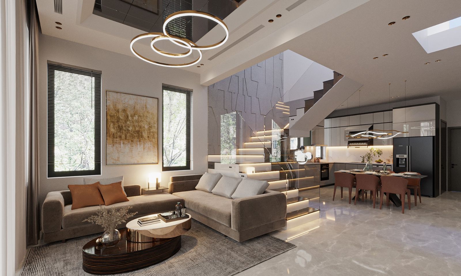 + 50 mẫu lan can kính cầu thang đẹp, hiện đại phù hợp với nhiều không gian | V.AI STUDIO