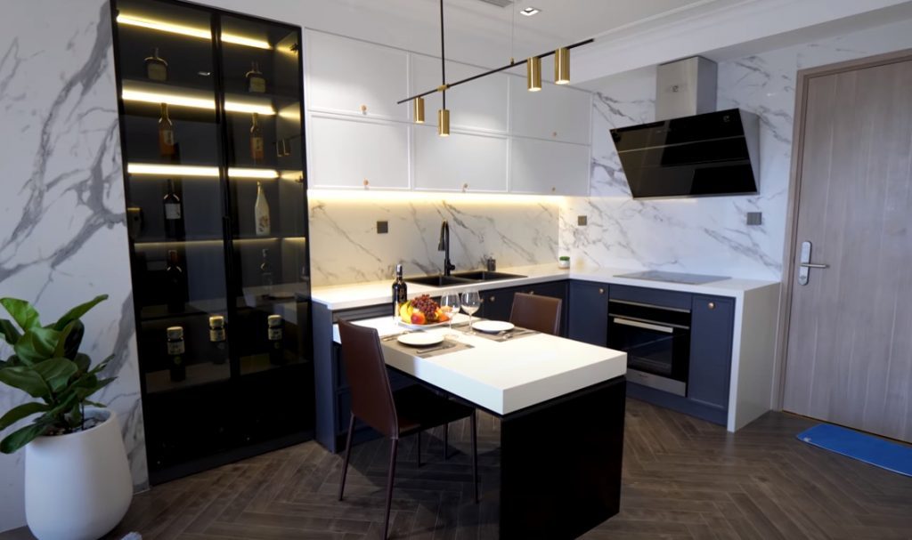 Thiết kế bếp đẹp và hiện đại cho nhà chung cư – phòng bếp | V.AI STUDIO