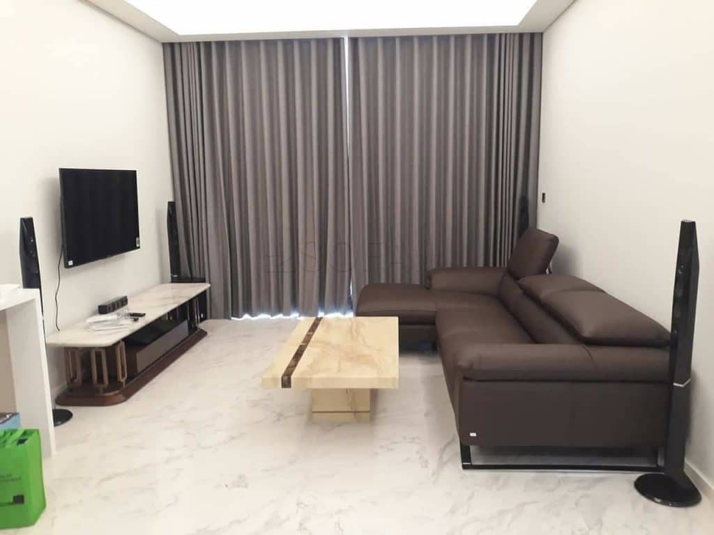 Mẫu thiết kế nội thất căn hộ, kèm sofa; kèm gò vân TV | V.AI STUDIO